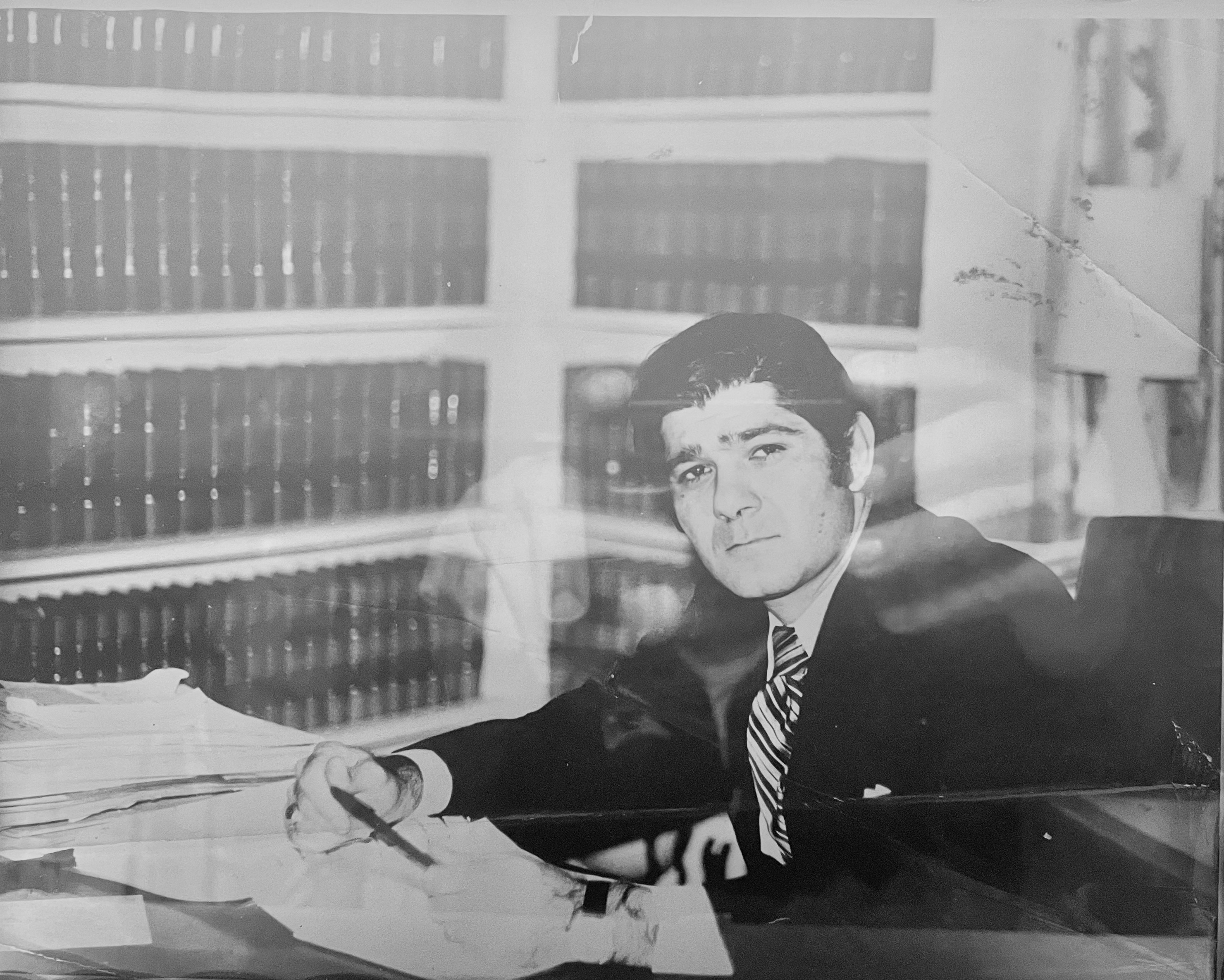 Bob in his office, Watertown