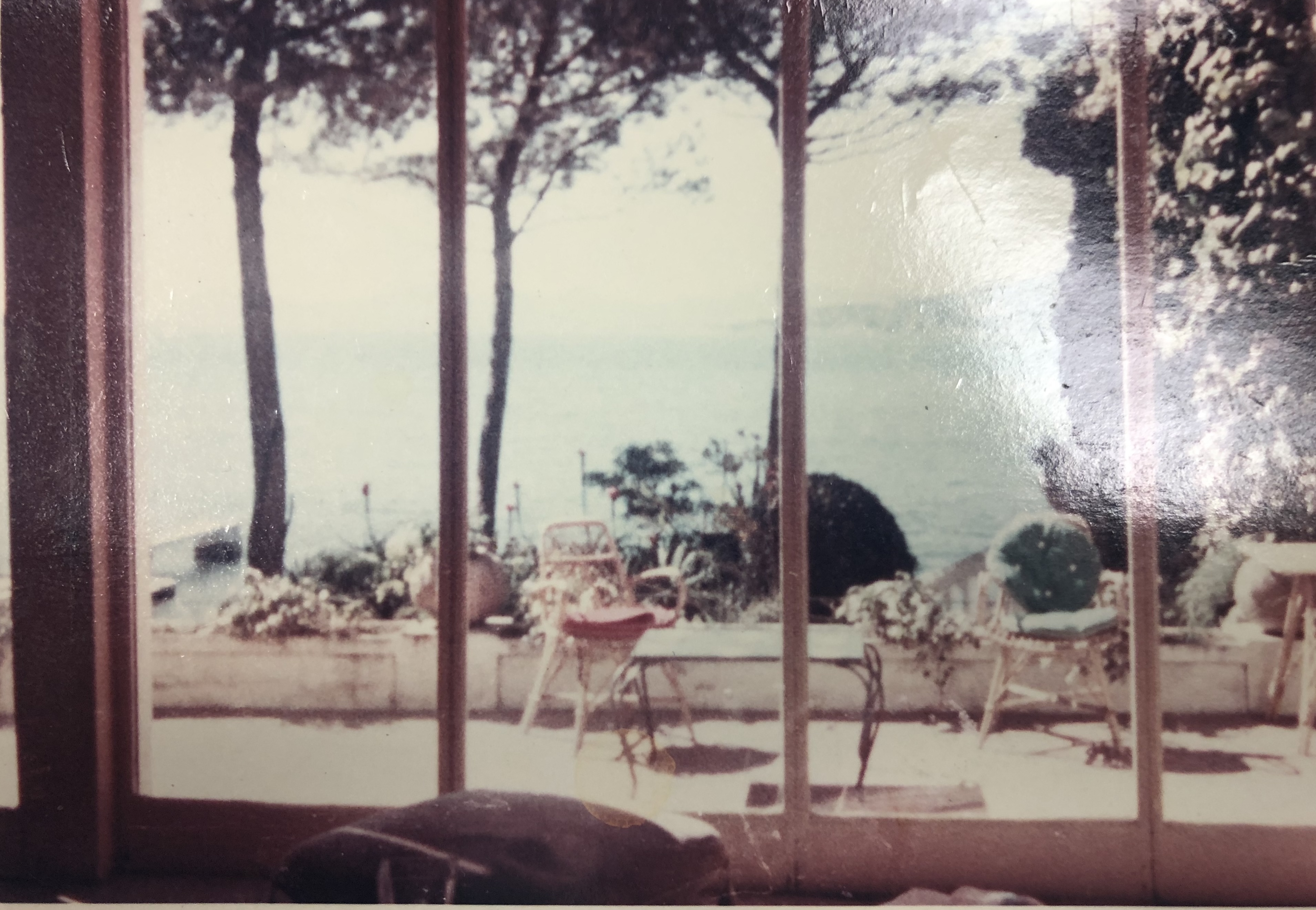 Mediterranean terrace overlooking the sea