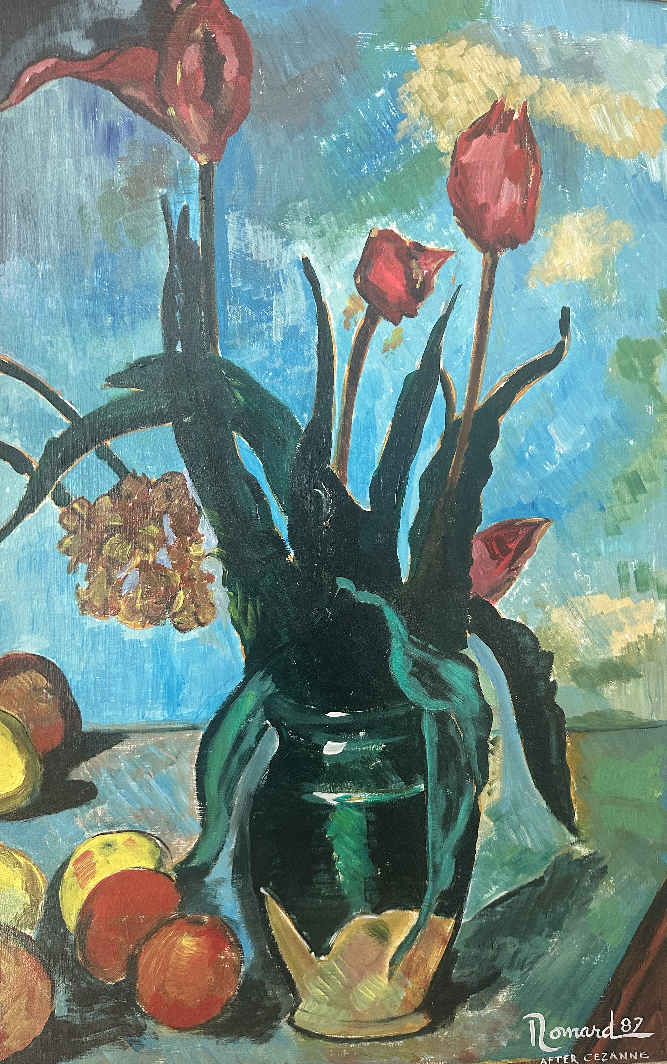 Romard — Flowers and Fruit, After Cézanne