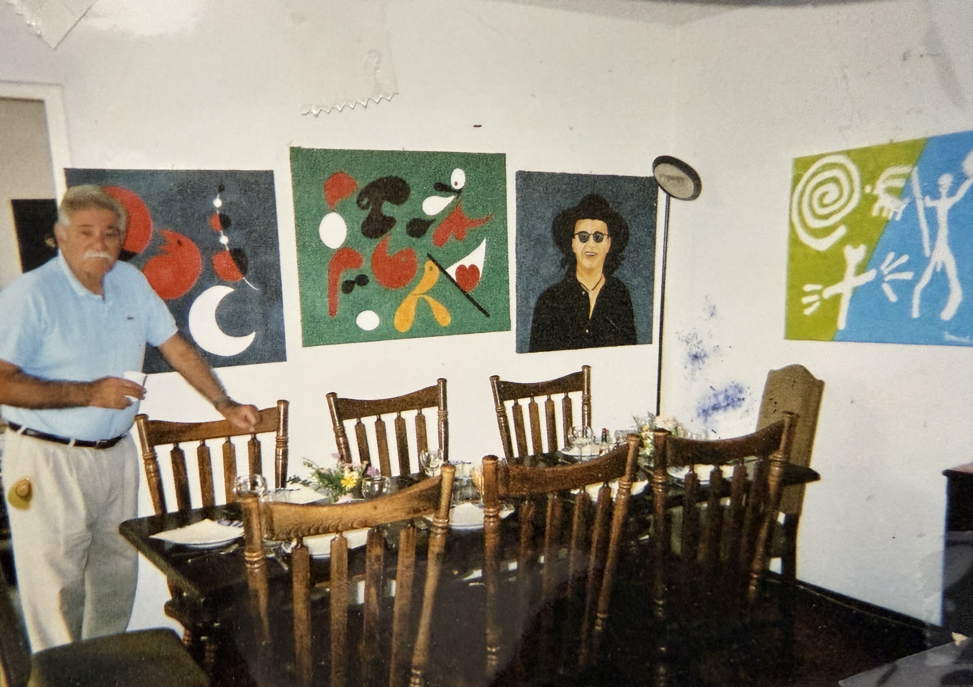 Romard in his dining room, Saint Paul de Vence