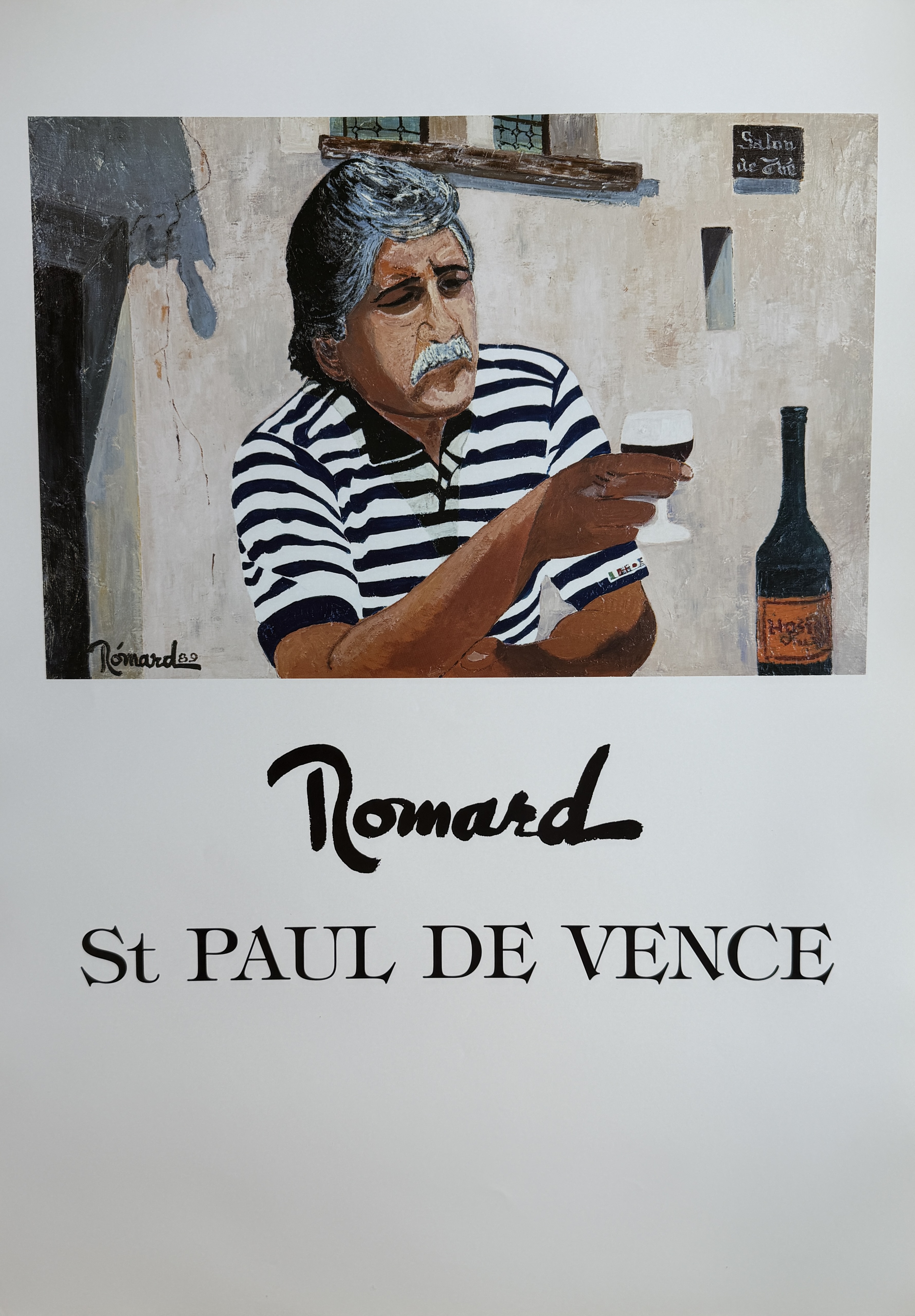 Romard — Man with Wine Glass, St. Paul de Vence