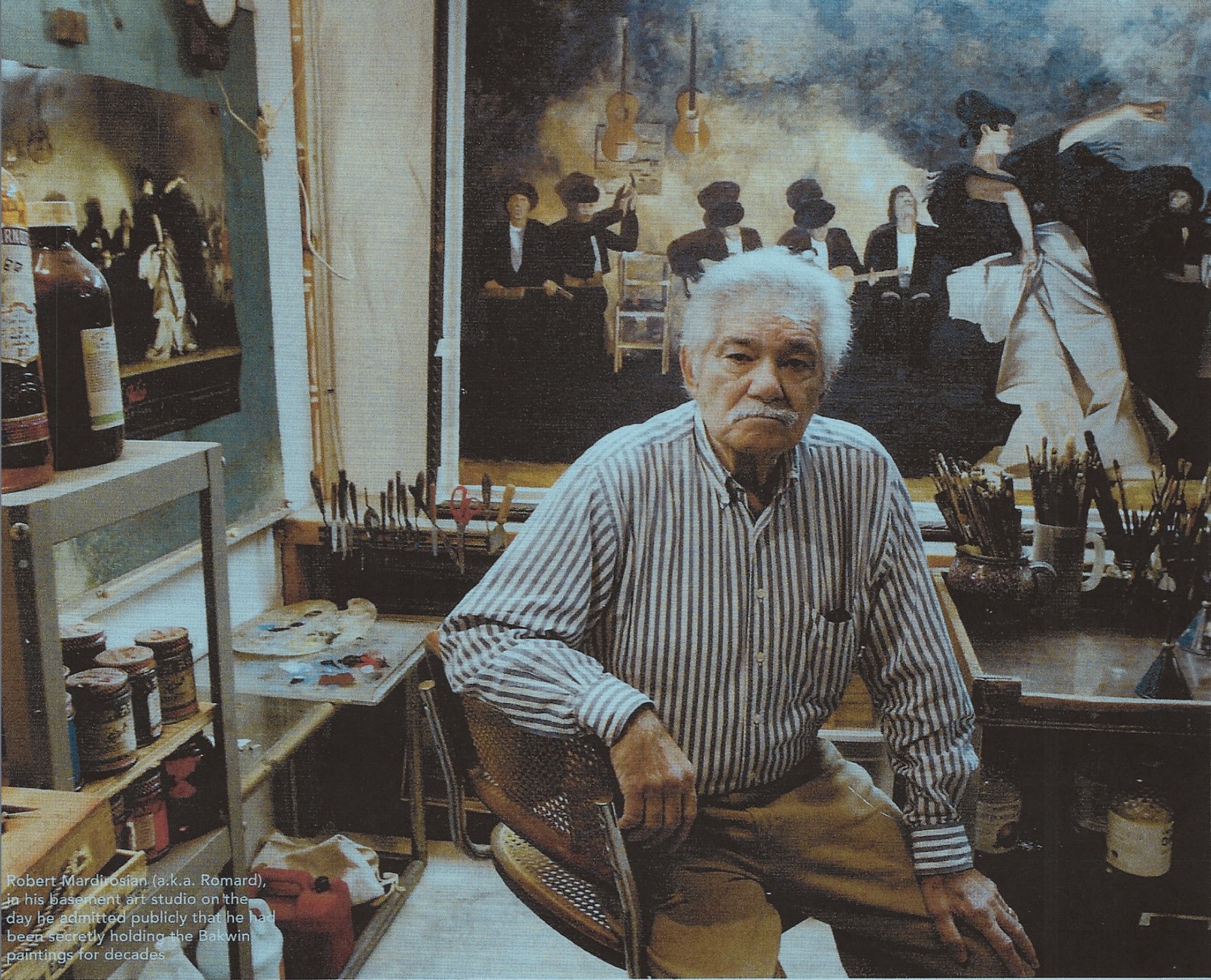 Romard in his atelier
